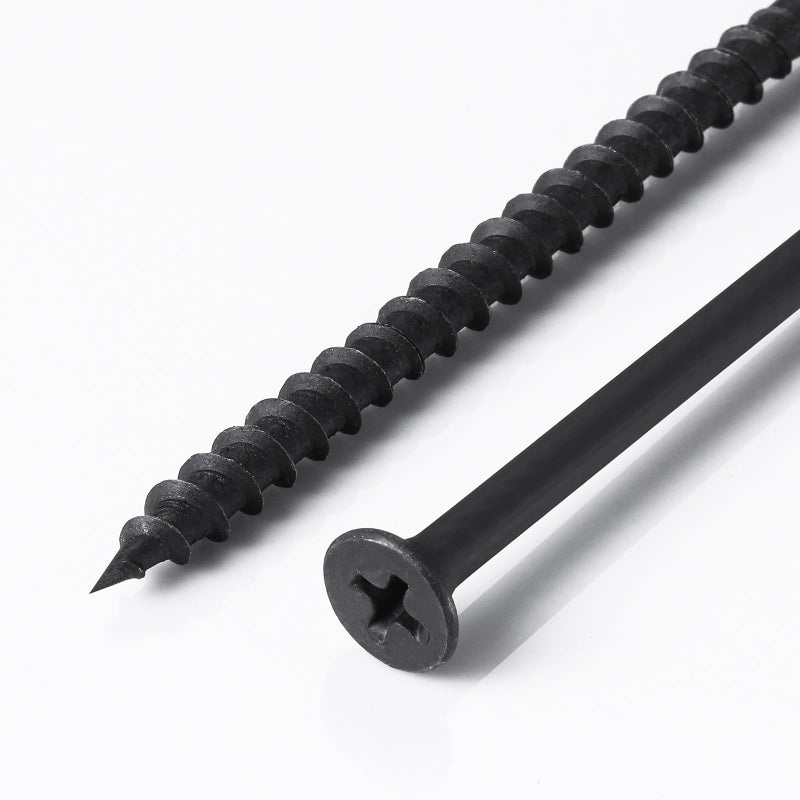 Wensilon (137 pcs)#8X2 Black Fastener Drywall Screws-Phillips with coarse Threaded tip, Black, Suitable for Drywall Slate, Wood, etc.(1 pounds) - Image 4